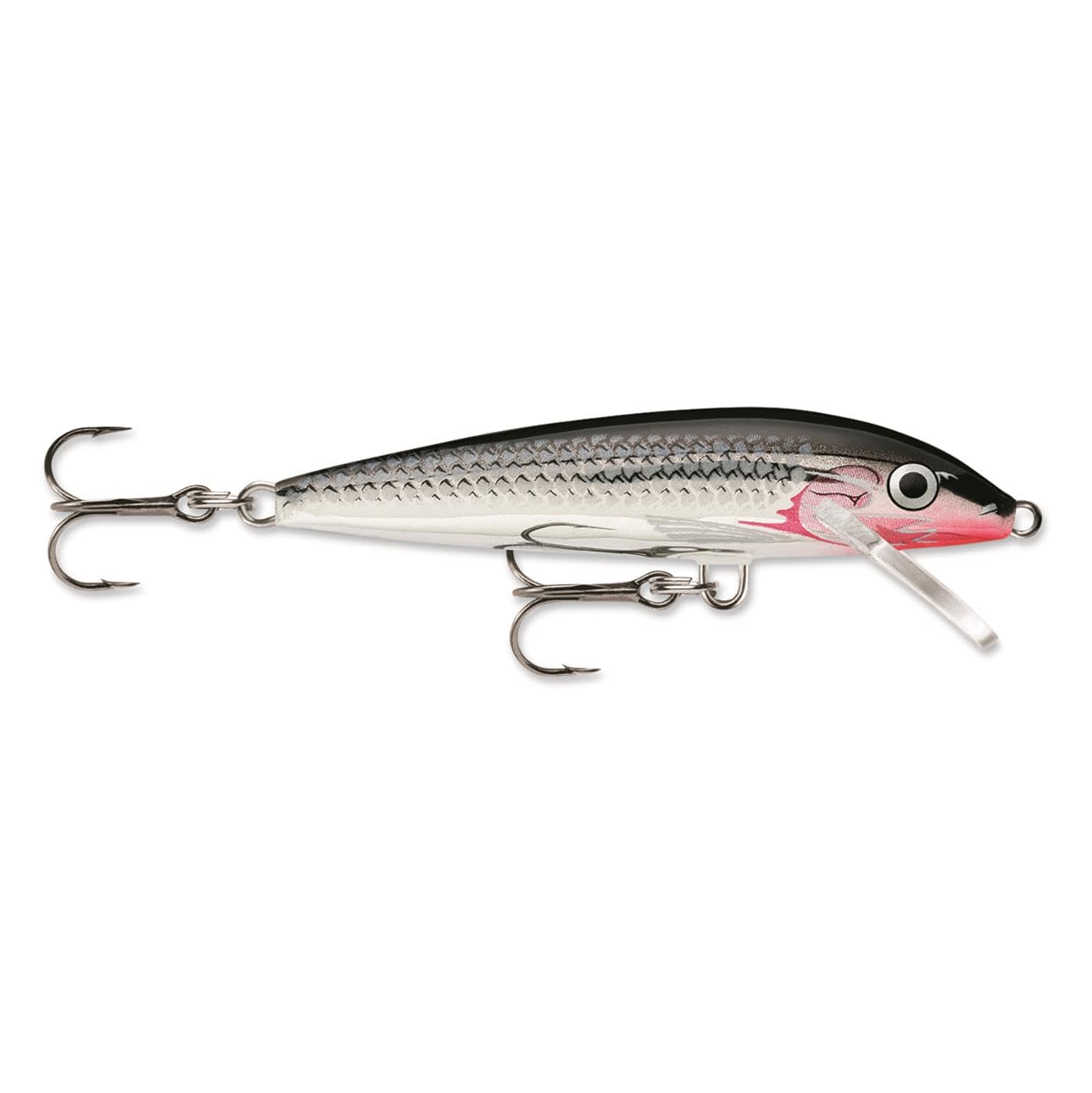 Rapala Original Floater 11 Vampire front view showing natural minnow profile for versatile casting.