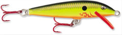 Rapala Original Floater 13 Bleeding Hot Olive lure for topwater twitching and shallow retrieves
