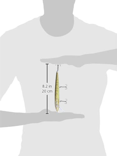 Rapala Original Floater 18 Brown Trout lure, logo view, iconic lure ready for river and lake outings.
