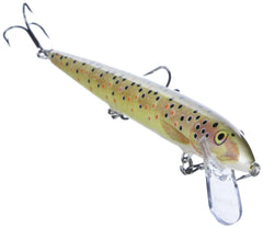 Rapala Original Floater 18 Brown Trout lure, top-down view, time-tested classic for reliable strikes.
