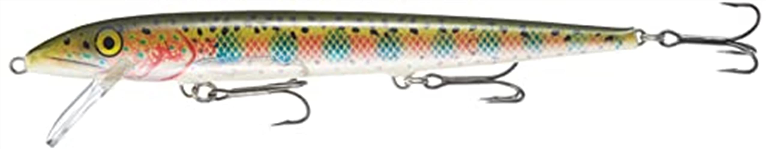 Rapala Original Floater 18 Rainbow Trout lure with lifelike minnow action for versatile casting