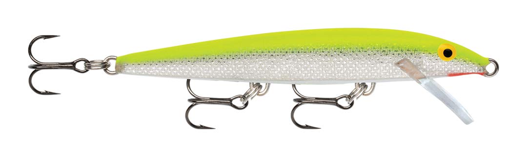 Rapala Original Floater 18 front view for topwater twitching and surface action.