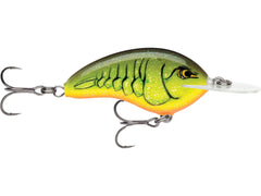 Rapala Ott's Garage Deep Tiny Crankbait in Chartreuse Crawdad for mid-depth bass