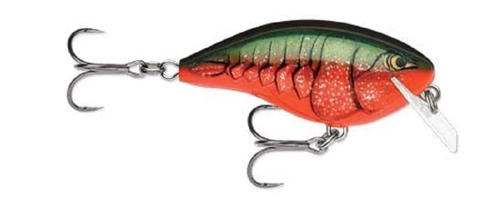 Rapala Ott's Garage Rocco crankbait in Red Crawdad for shallow-water bass lure action