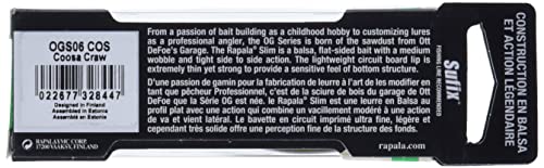 Rapala Ott's Garage Slim 06 Coosa Special detailed lip image communicates steely durability and sharp action.