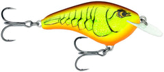 Rapala Ott's Garage Slim 06 Mossy Chartreuse Crawdad lure for versatile freshwater jigging.