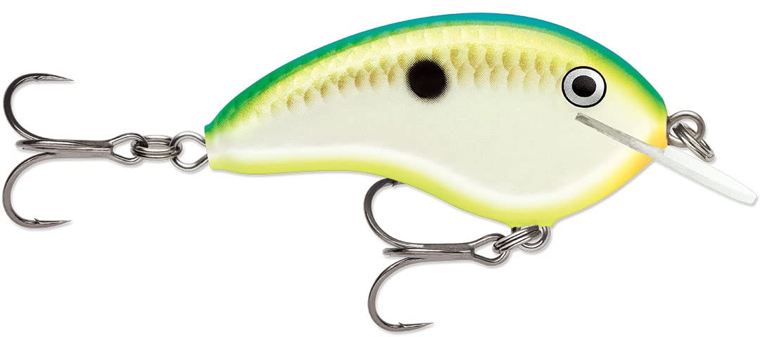 Rapala Ott's Garage Tiny Citrus Shad crankbait delivers tight wobble for finesse bass fishing