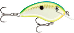 Rapala Ott's Garage Tiny Citrus Shad crankbait delivers tight wobble for finesse bass fishing