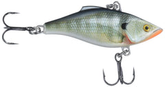 Rapala Rattlin' 05 Bluegill lure front view shows balanced lipless design for long casts