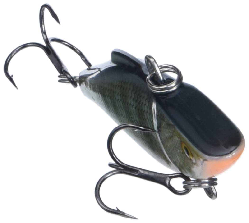 Rapala Rattlin' 05 Bluegill lure close-up on premium VMC hooks