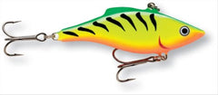 Rapala Rattlin 05 Firetiger lure with loud rattling action for long casts and wobble