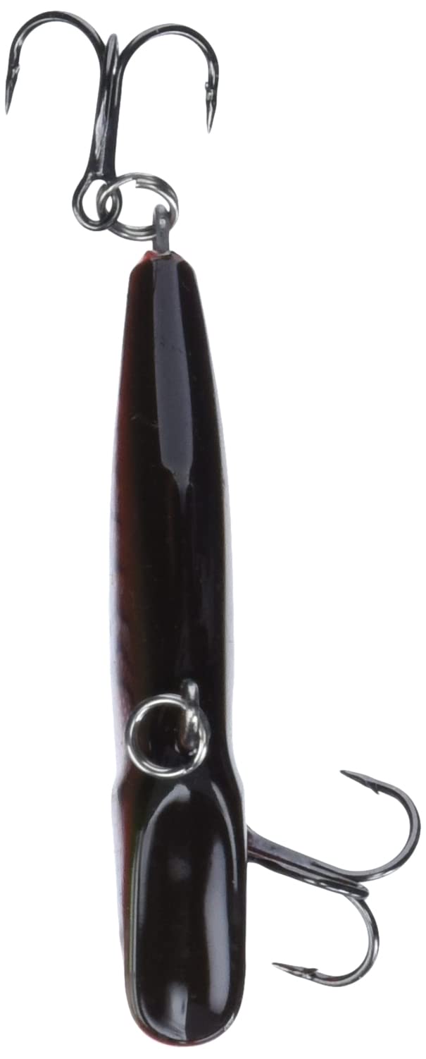Rapala Rattlin 05 red crawdad side view emphasizes compact lipless form for versatile casting.