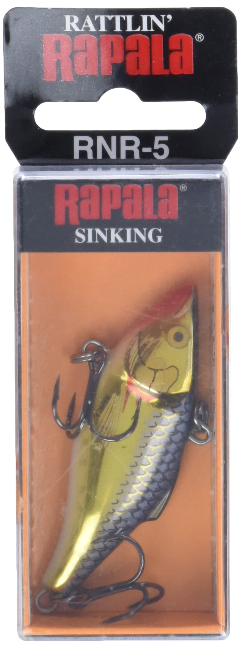 Rapala Rattlin 05 Silver Gold lure in action for versatile retrieves