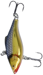Rapala Rattlin 05 Silver Gold lure side view showing long-casting profile