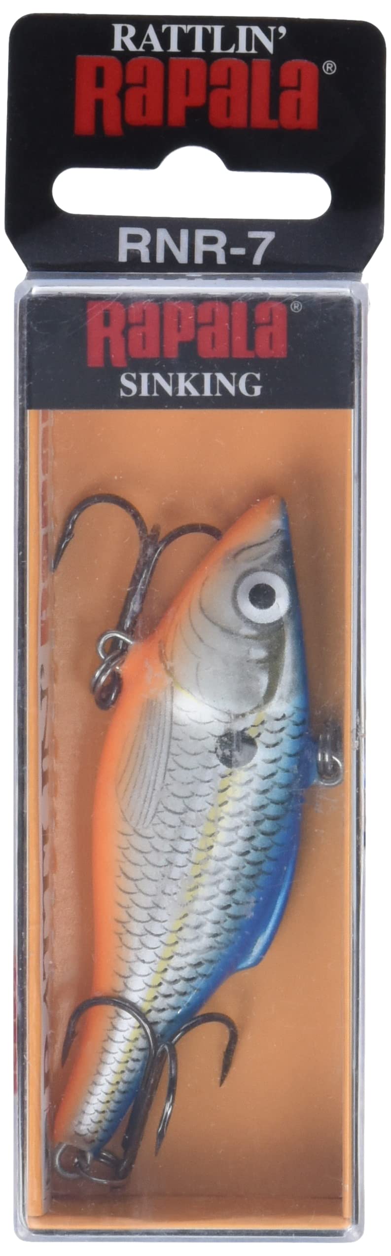 Rapala Rattlin' 07 Blue Shad lure for long casts and sinking action.