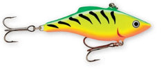 Rapala Rattlin lipless crankbait in Firetiger color for versatile multi-species fishing