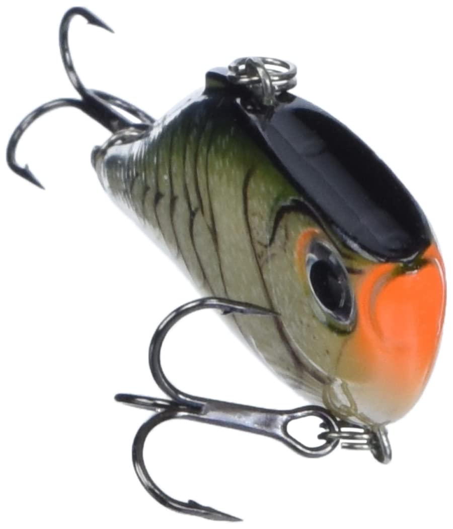Rapala Rippin' Rap 06 BB rattle close-up emphasizes sound attraction in murky water.