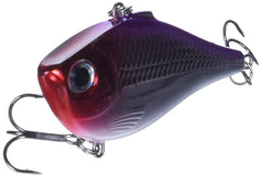 Rapala Rippin' Rap 07 Purple Clown lure front view for casting and targeting fish.