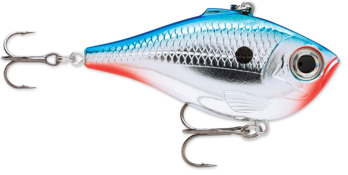 Rapala Rippin' Rap 2-inch Chrome Blue lure provides lifelike action for multi-species fishing