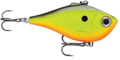 Rapala Rippin' Rap chartreuse shad lure for bass and other species in clear or stained water.