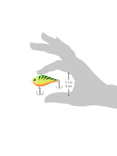Rapala Rippin' Rap Firetiger action shot shows vibrating lure for fast or slow retrieves