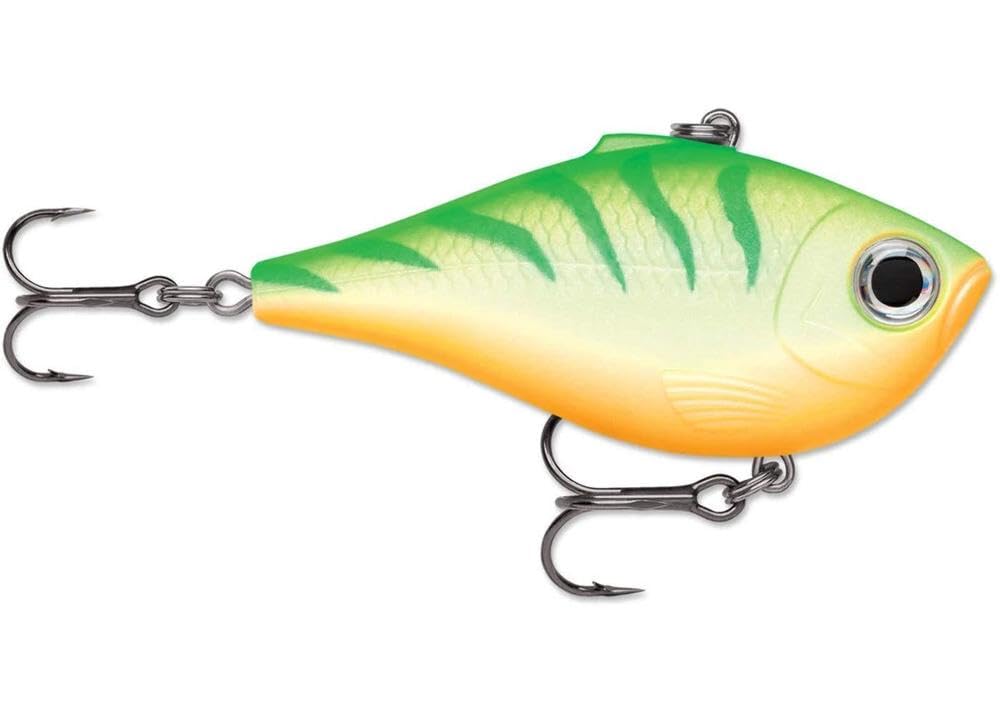 Rapala Rippin' Rap Firetiger rattle signals bites at various speeds