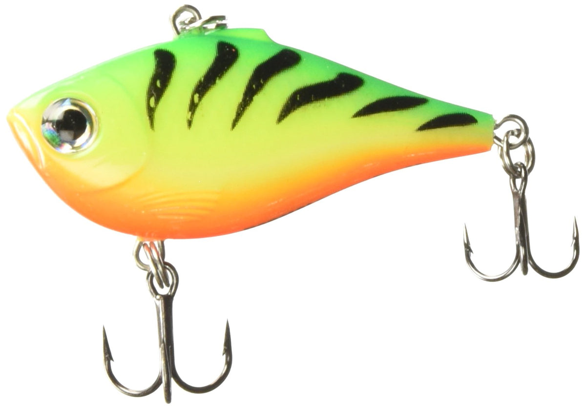Rapala Rippin' Rap Firetiger side view ideal for shore, boat, kayak setups