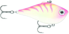 Rapala Rippin' Rap Pink Tiger UV lure for shore and boat fishing and versatile bites.