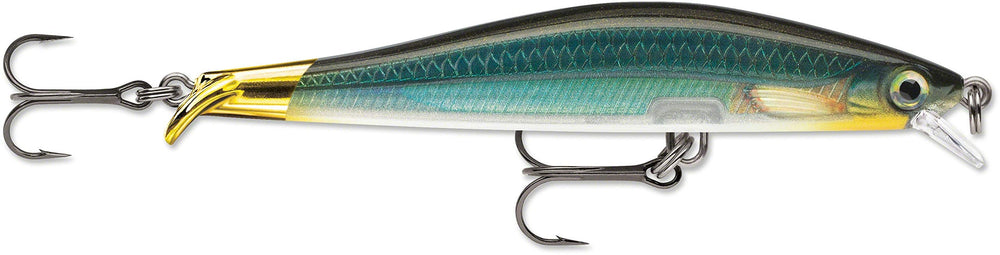 Rapala RipStop 09 Carbon front view highlighting durable carbon construction for reliable action.