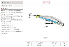 Rapala RipStop 09 Carbon side angle showing streamlined profile for swift casting.