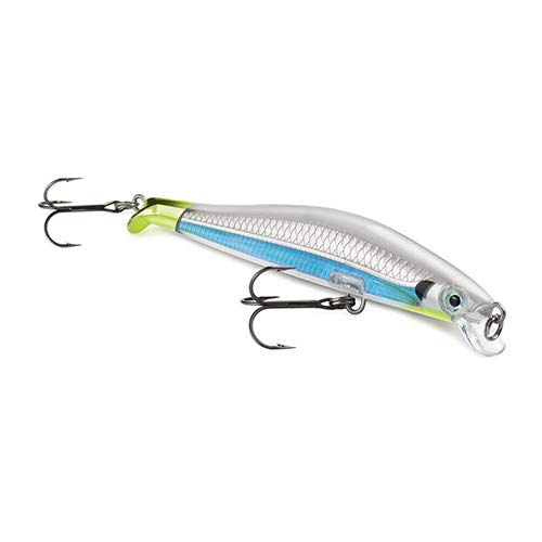 Rapala RipStop Albino Shiner close-up highlighting durable lip and lifelike suspend action