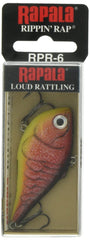 Rapala RPR06RFCW Redfire Crawdad lure — front view with lifelike action.