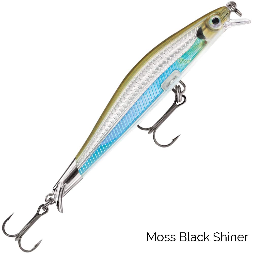Rapala RipStop 9 Clown lure angled-view indicates attractant pattern.
