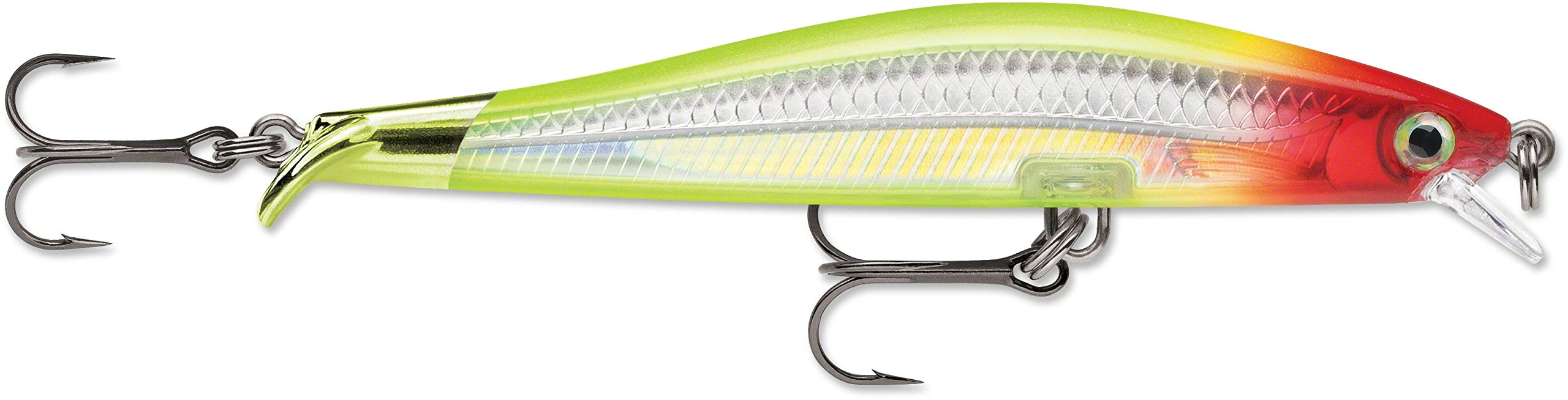 Rapala RipStop 9 Clown lure front view highlights bright visibility for murky waters.