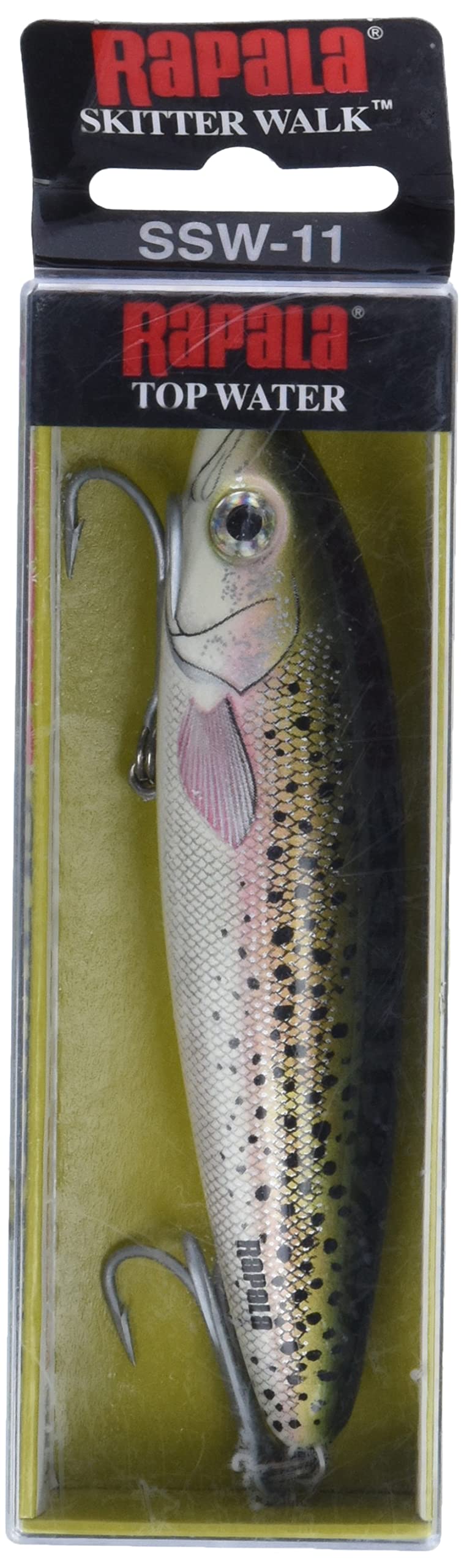 Rapala Saltwater Skitter Walk 11 rugged construction stands up to saltwater fishing.