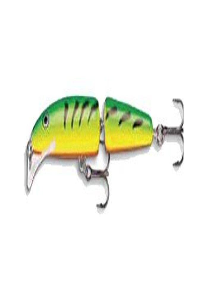 Rapala Scatter Rap Jointed 09 Firetiger front view showing the lure's two-segment body for lifelike action