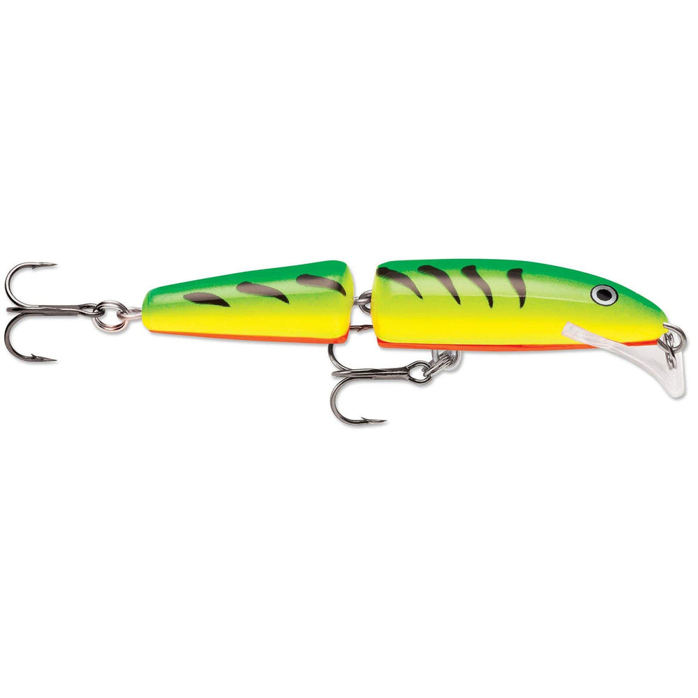 Rapala Scatter Rap Jointed 09 Firetiger side action highlighting erratic swimming pattern