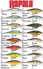 Rapala Scatter Rap Shad Deep 07 Blue Back Herring lure underwater action demonstrating its spinning backward look