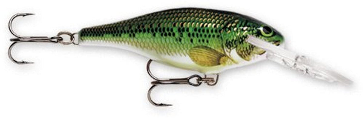 Rapala Shad Rap 04 Baby Bass front view lure for realistic action and easy casting