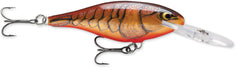 Rapala Shad Rap 04 Dark Brown Crawdad lure delivers lifelike action for versatile freshwater fishing.