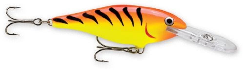Rapala Shad Rap 06 Hot Tiger lure showing the Hot Tiger pattern for precise casts and enticing action
