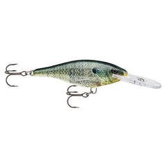 Rapala Shad Rap 07 Live Bluegill lure in action highlighting side-to-side kicking.