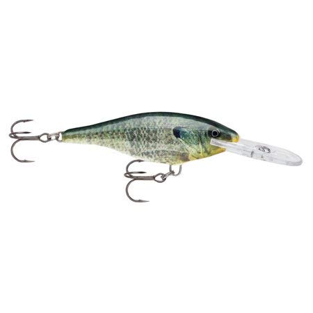 Rapala Shad Rap 07 Live Bluegill close-up with realistic scale finish.