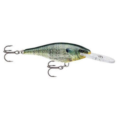 Rapala Shad Rap 07 Live Bluegill lure performing a spin-back maneuver during retrieve.