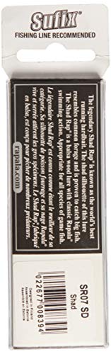 Rapala Shad Rap 07 side profile shows lifelike baitfish shape for versatile retrieves.