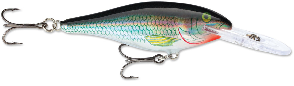 Rapala Shad Rap 08 Holographic Shiner lure attracts ambush predators with lifelike flash.