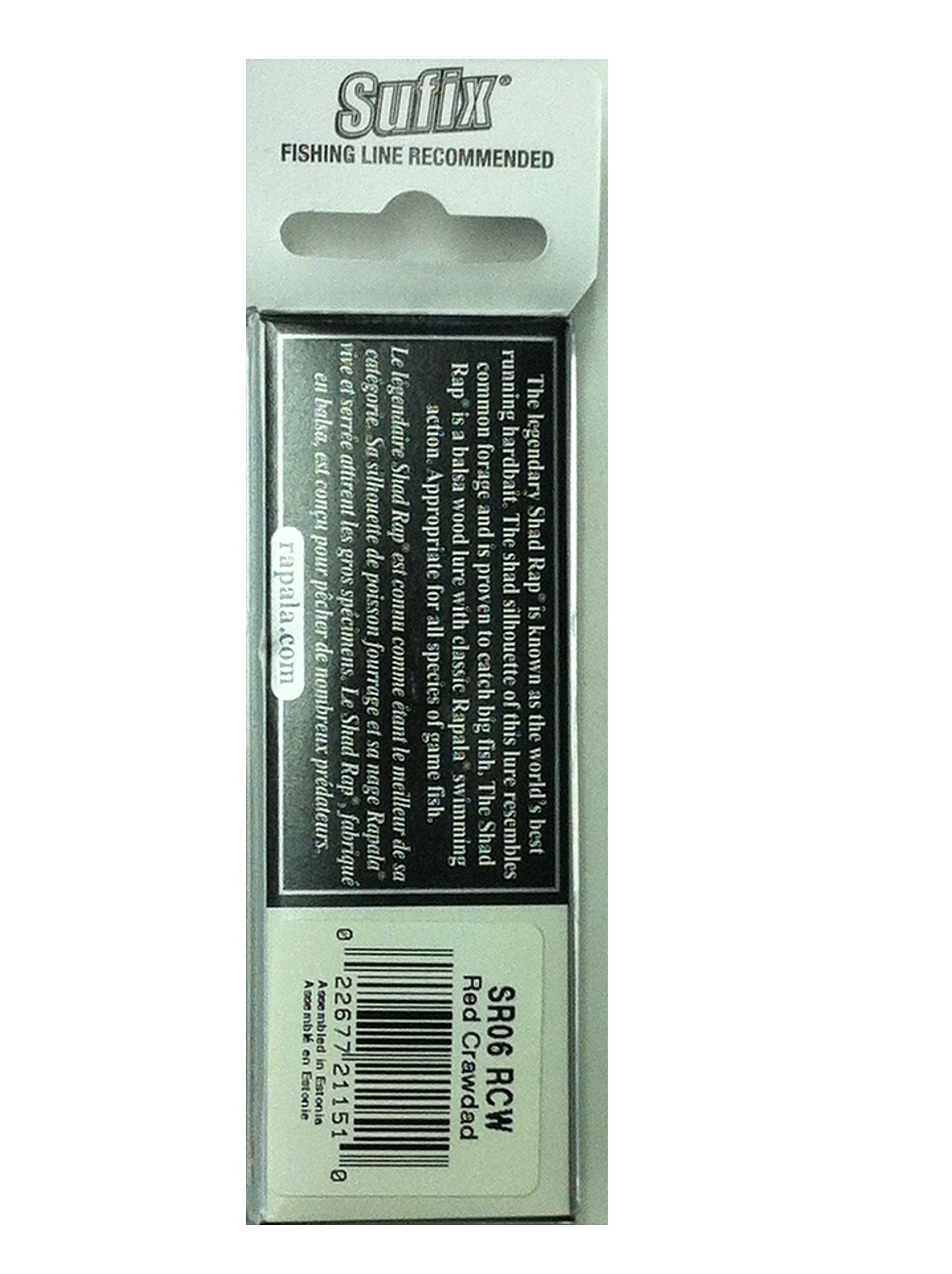 Close-up of the diving lip and hooks on the Rapala Shad Rap 6, showcasing reliable action.