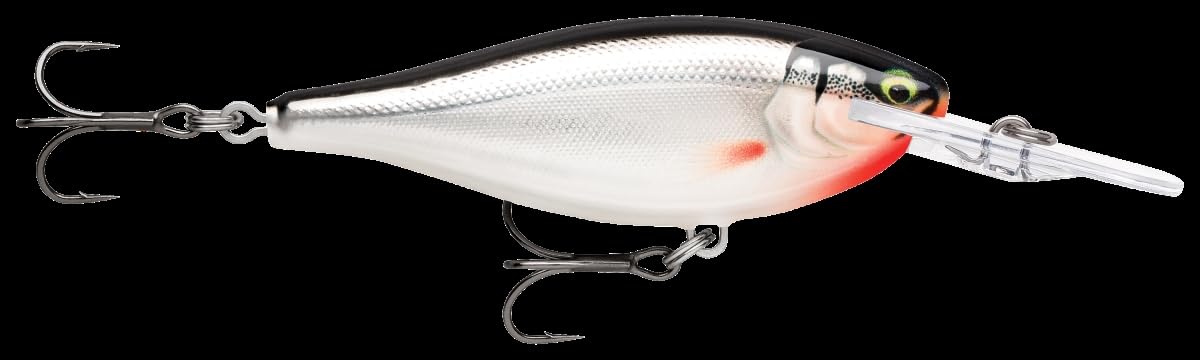 Rapala Shad Rap Elite gilded silver crankbait ideal for multi-species river and lake fishing