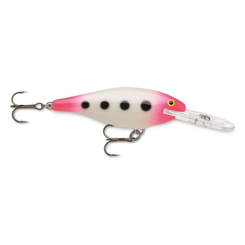 Rapala Shad Rap Demon body detail reveals balsa wood construction and finish.