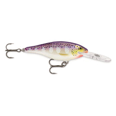 Rapala Shad Rap Demon close-up of treble hooks and hardware.